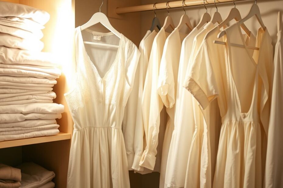 Dlaczego białe ubrania żółkną w szafie
