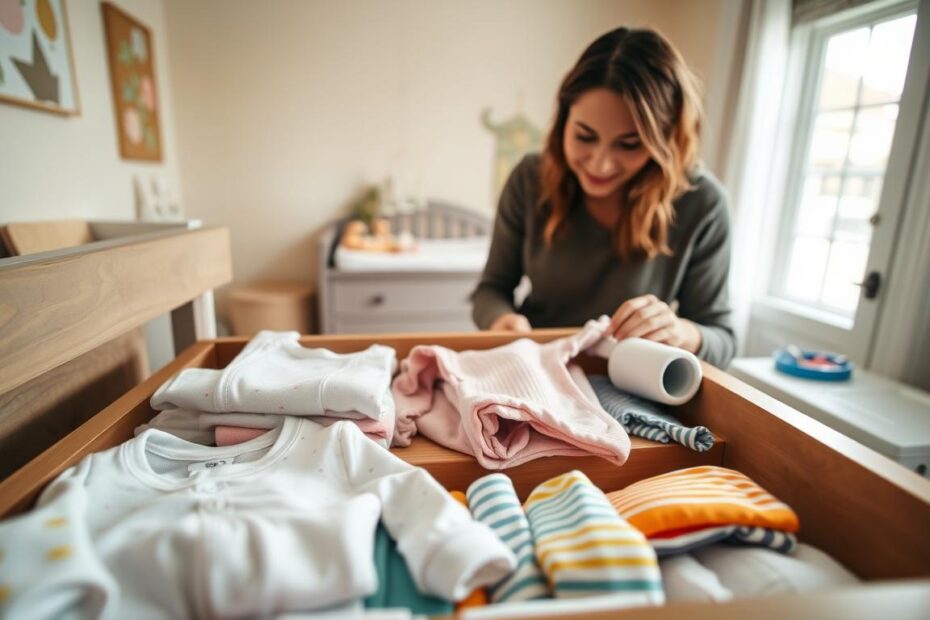 Jak układać ubranka niemowlęce w komodzie