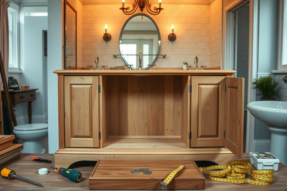 Jak zrobić szafkę pod umywalkę z komody