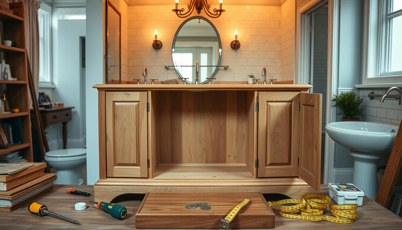 Jak zrobić szafkę pod umywalkę z komody