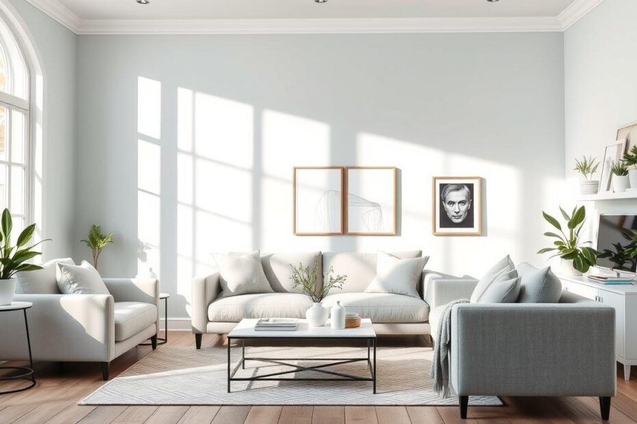 Jaki kolor ścian do białych mebli i szarej kanapy