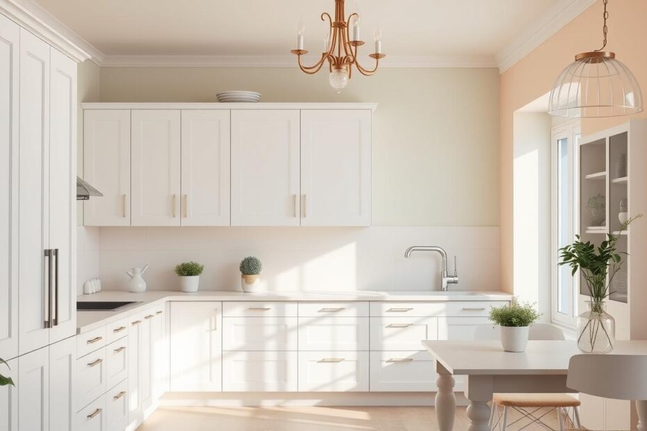 Jaki kolor ścian do białych mebli w kuchni