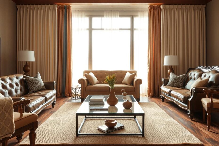 Jakie zasłony do brązowych mebli
