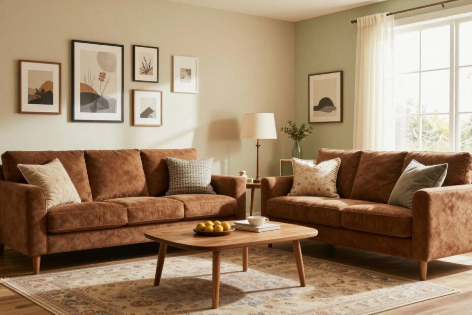 Brązowe meble jaki kolor ścian
