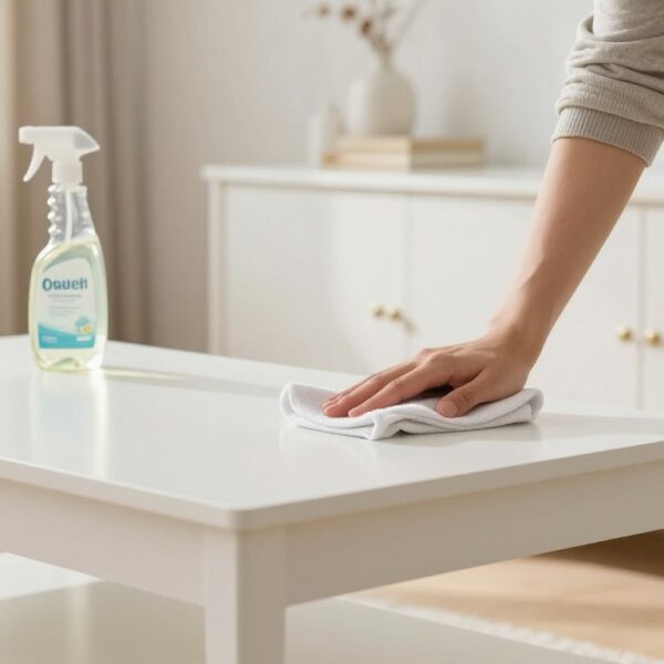 Czym czyścić białe meble matowe