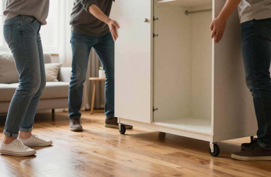Jak przesunąć ciężką szafę – bezpieczne metody bez rys na podłodze
