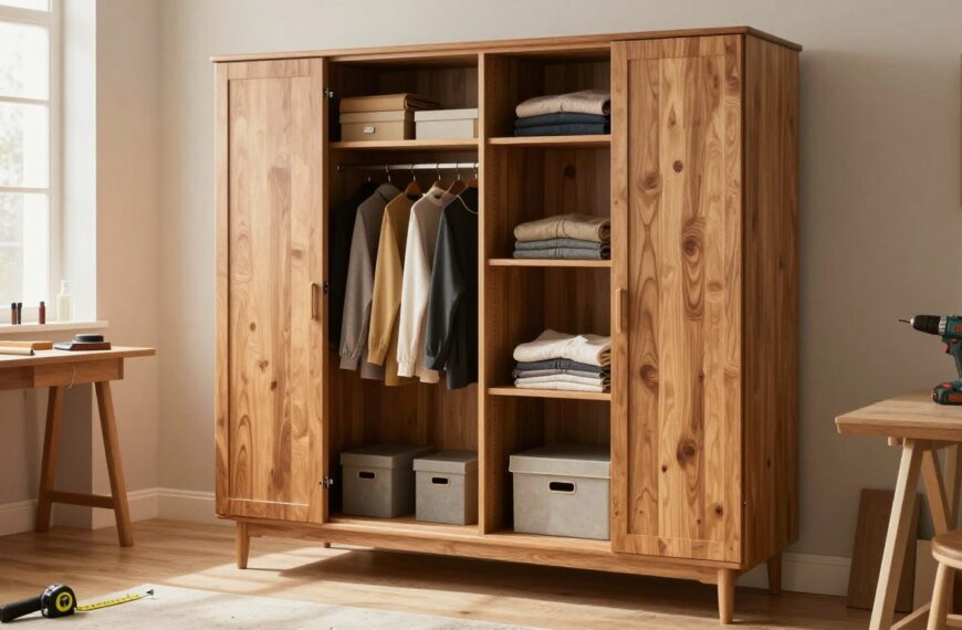 Jak samemu zrobić szafę wolnostojącą – stabilna konstrukcja i praktyczne wnętrze
