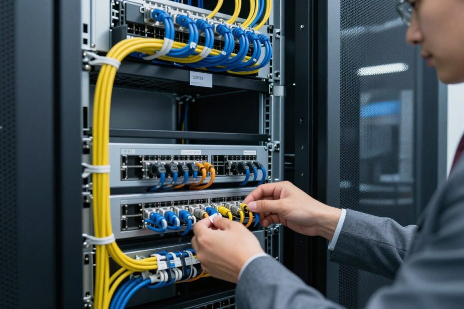 Jak układać kable w szafie rack