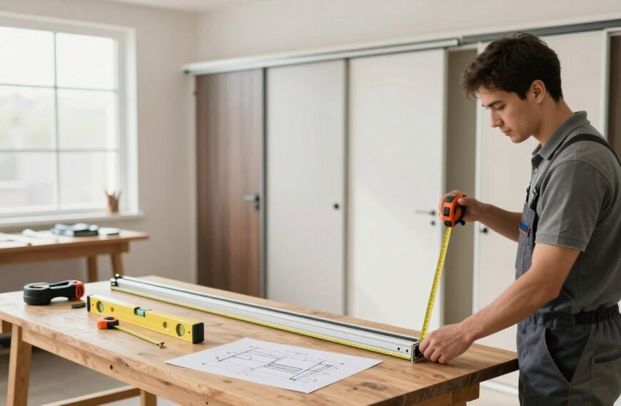 Jak wymierzyć drzwi przesuwne do szafy – pomiar światła, zakładki i najczęstsze pułapki