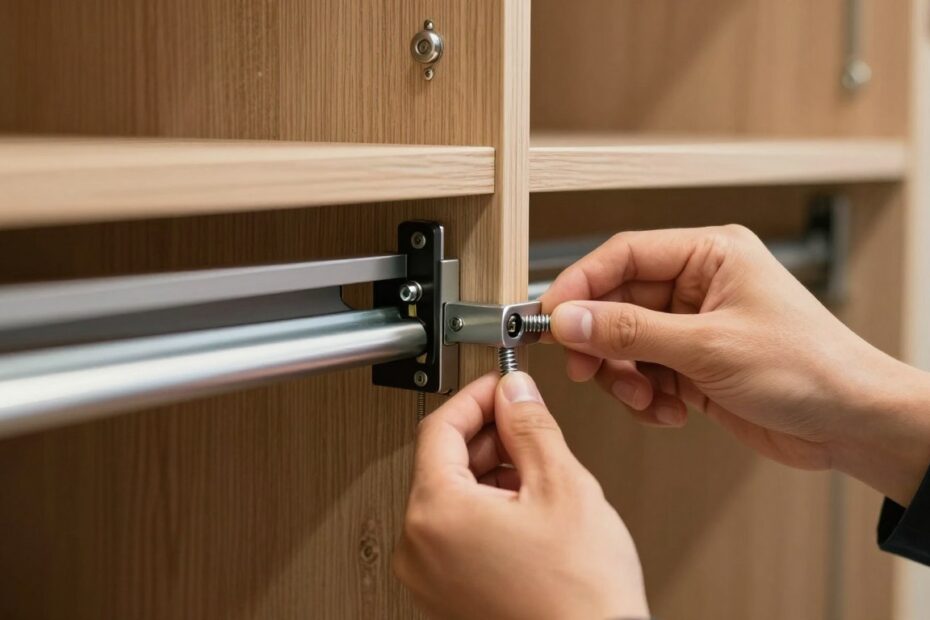 Jak wyregulować drzwi przesuwne w szafie