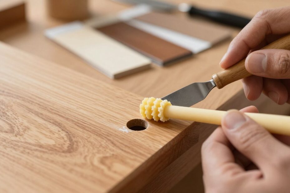 Jak zamaskować dziurę w meblach