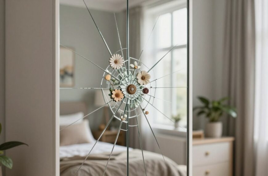 Jak zamaskować pęknięte lustro w szafie – bezpieczne rozwiązania i estetyczne alternatywy