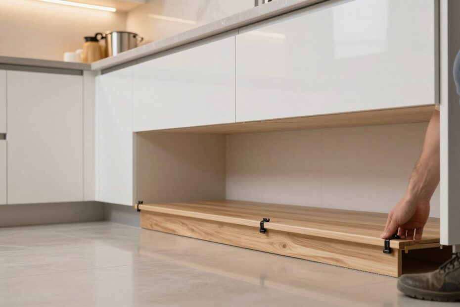 Jak zamontować cokół do mebli kuchennych