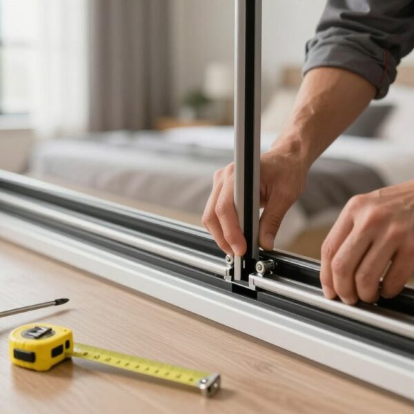 Jak zamontować rolki do szafy przesuwnej