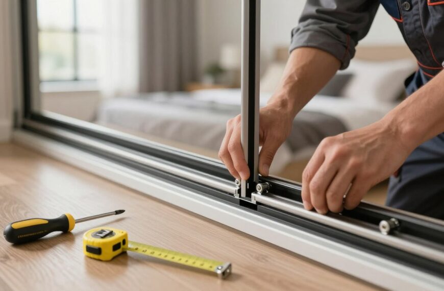 Jak zamontować rolki do szafy przesuwnej