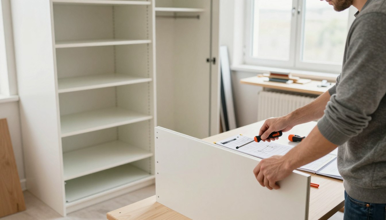 Jak złożyć szafę przesuwną