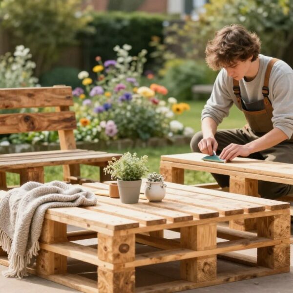 Jak zrobić meble z palet – projekty dla początkujących i zabezpieczenie drewna