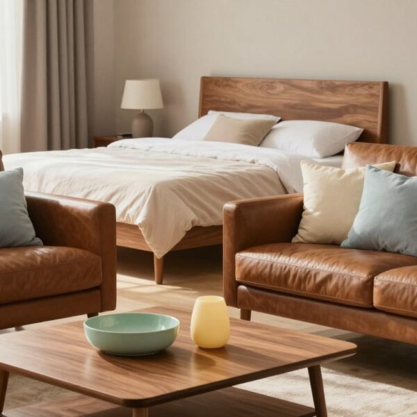 Jakie kolory pasują do brązowych mebli – gotowe zestawy barw do salonu i sypialni