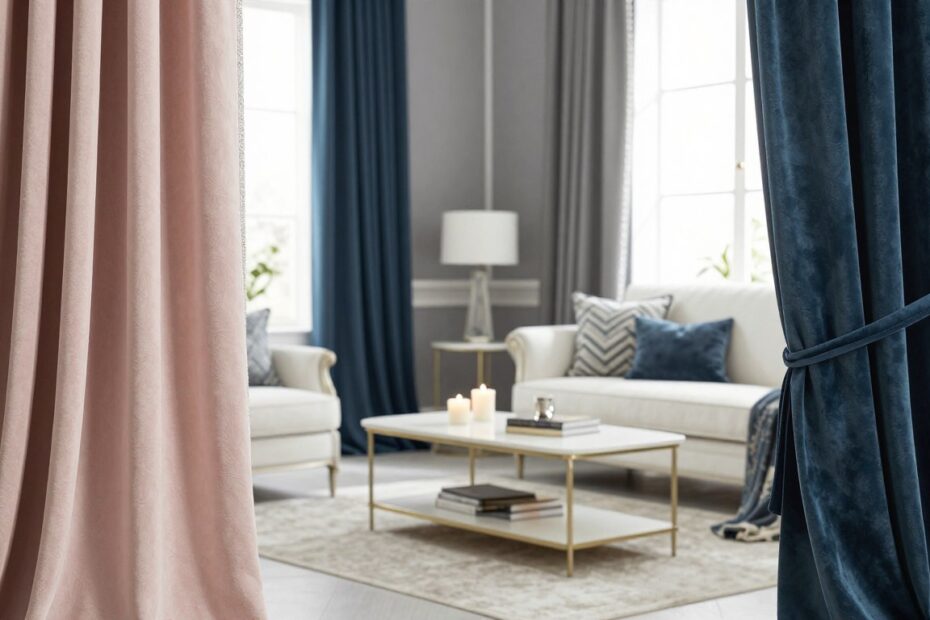 Jakie zasłony do szarych ścian i białych mebli